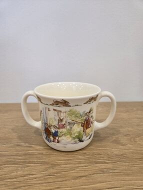 Royal Doulton Bunnykins Double Handle Cup Vintage Fine Bone China‎ England